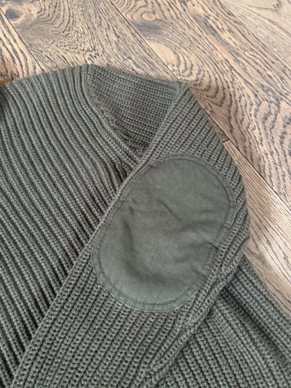 Vintage Polo Ralph Lauren Sweater Men's Medium Green Military Knit Shawl Collar